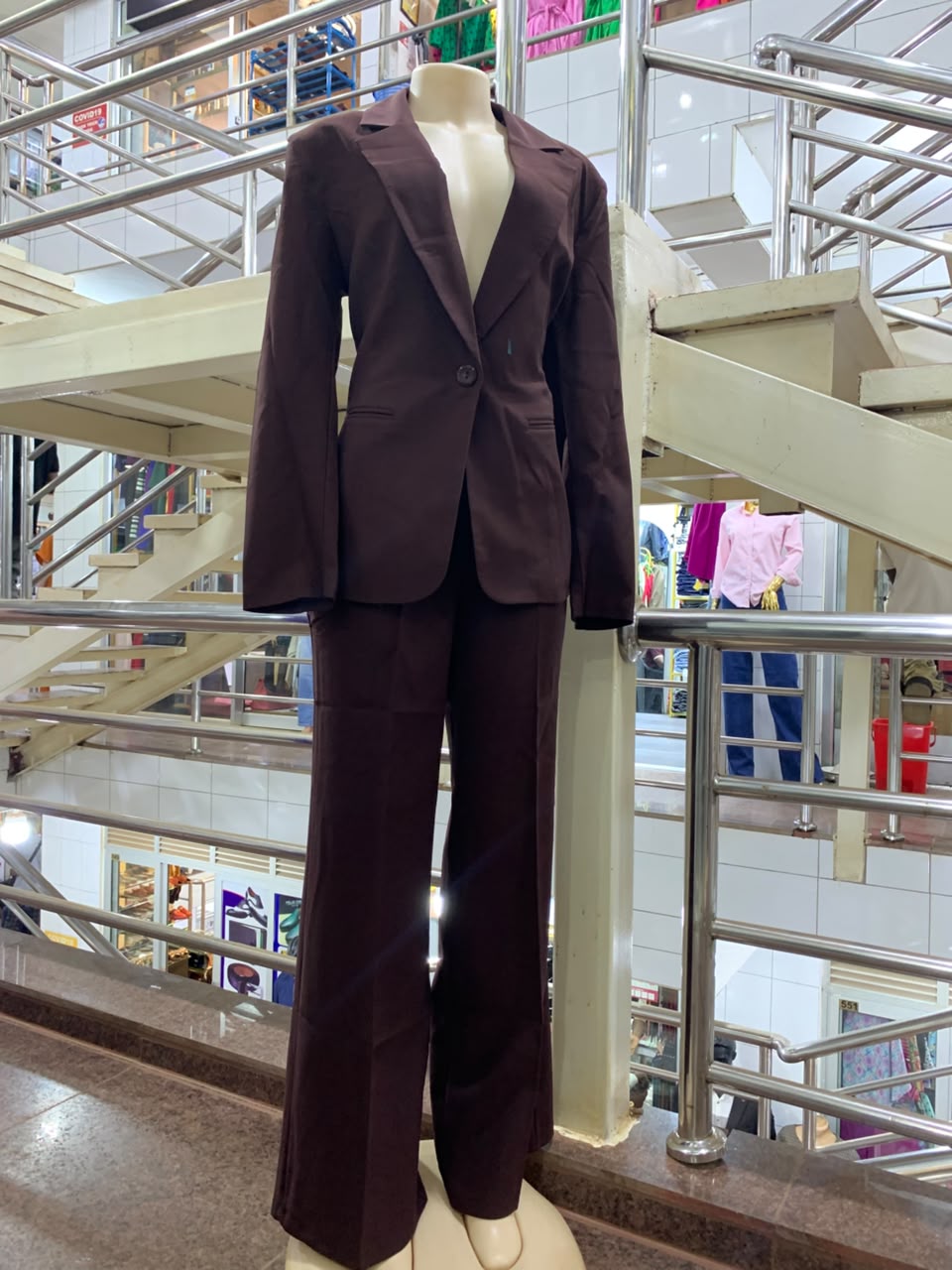 ELLY COFFE BROWN PANT SUIT
