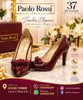 Burgundy Paolo rossi court heels
