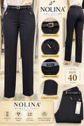 Black nolina straight leg pants