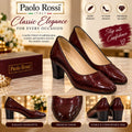 BURGUNDY paolo rossi court heels